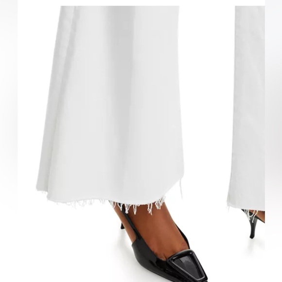 MOTHER THE ROLLER HIGH RISE WIDE LEGS JEANS IN FAIREST OF THEM ALL SIZE 34 - Picture 7 of 9